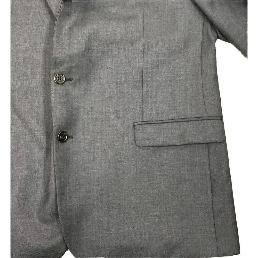 Lauren Ralph Lauren Wool Blend Gray Two Button Blazer Men's Size 46R